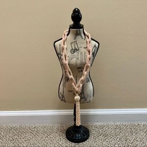 Pink Beaded Link Necklace